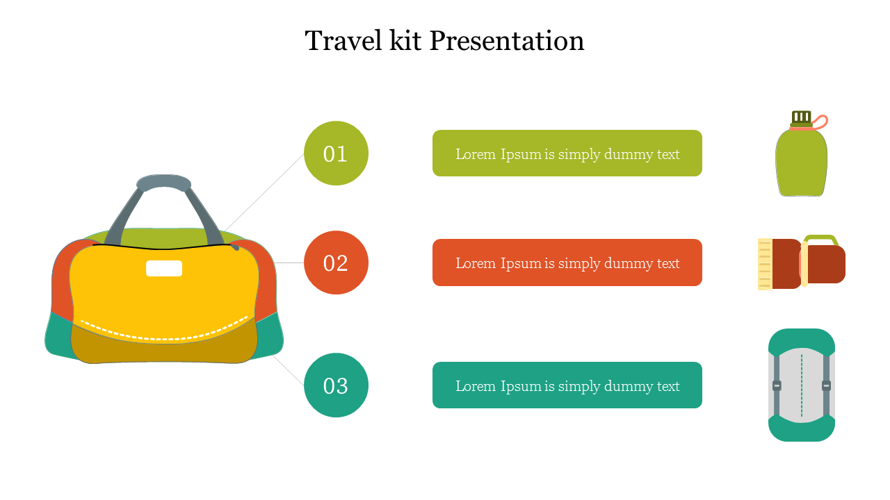 Free - Effective Travel Kit Presentation Slide Template Designs